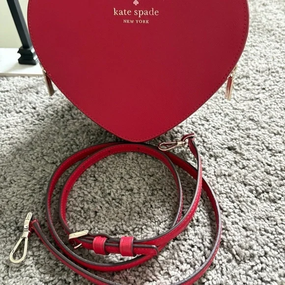 Kate Spade Red Heart-Shaped Bag - Picture 6 of 6